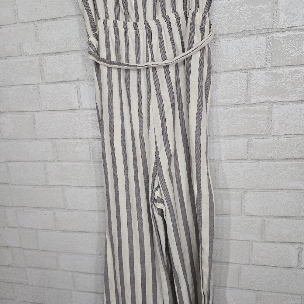 Maurices stripe tie front jumpsuit - Picture 10 of 15